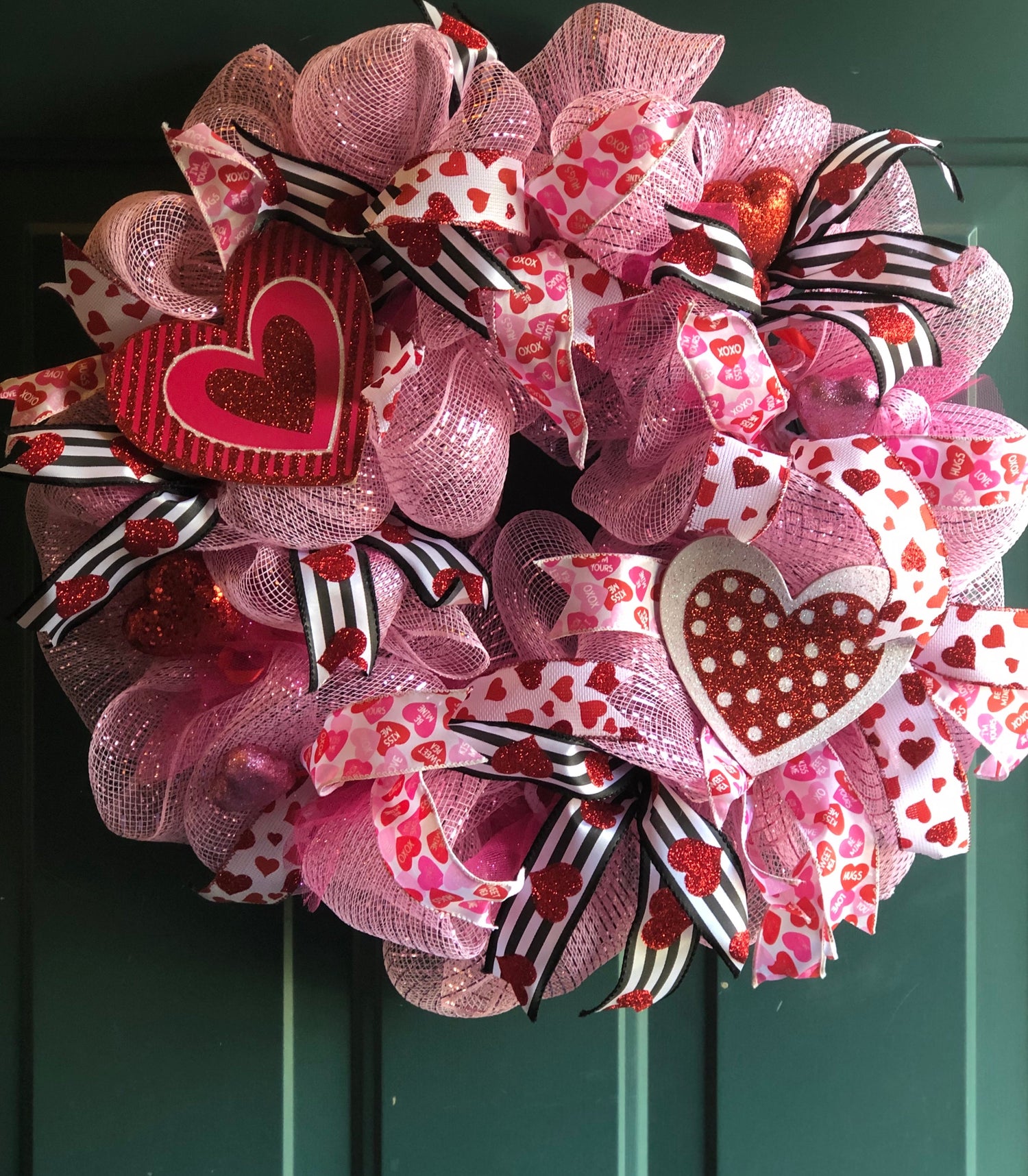 Pink Valentine Wreath