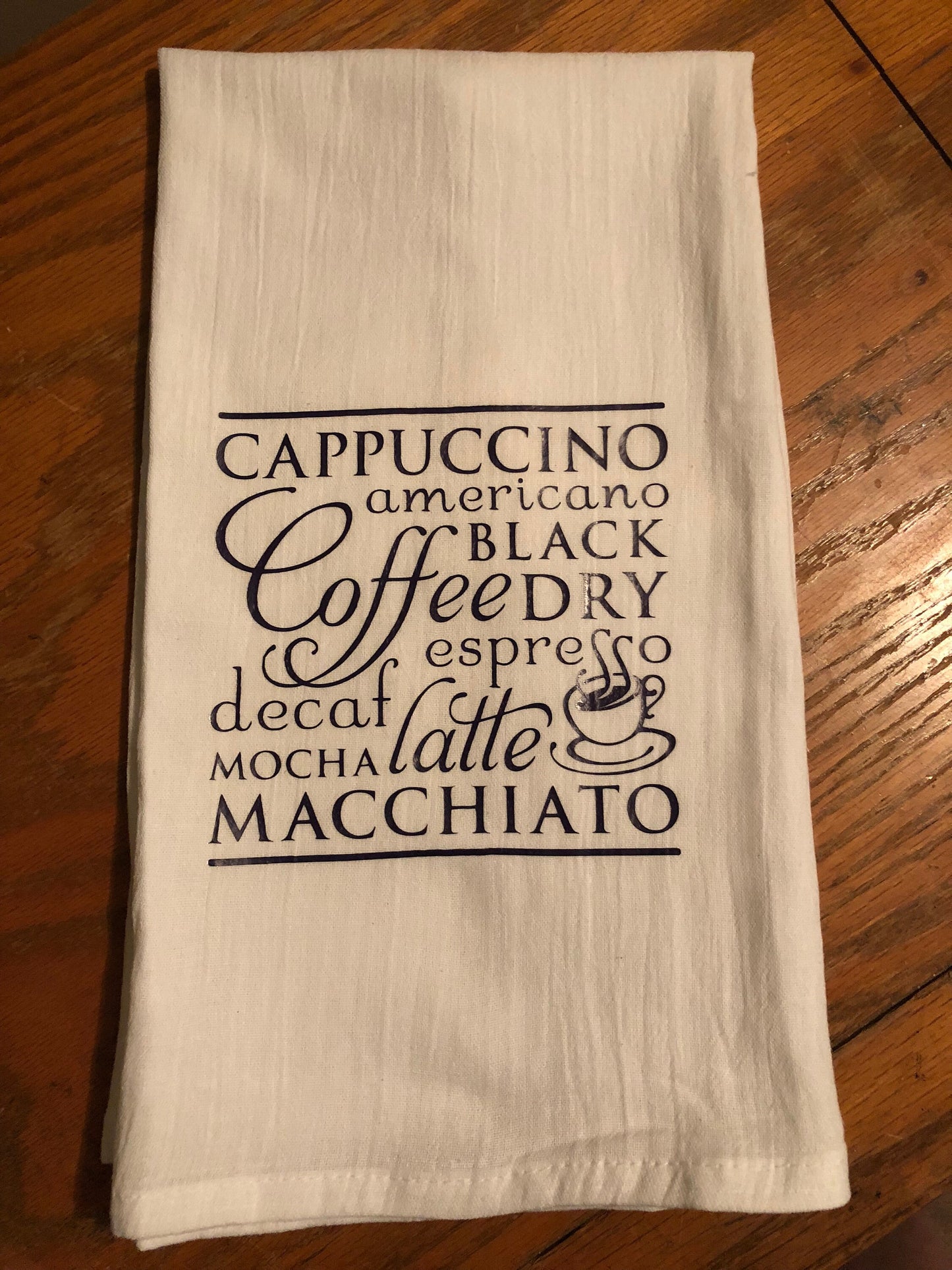 Extra Large Dish Towels, Flour Sack Towels, Printed,Nautical, Blessed, Coffee Shop, Hostess Gift, Wedding Gift