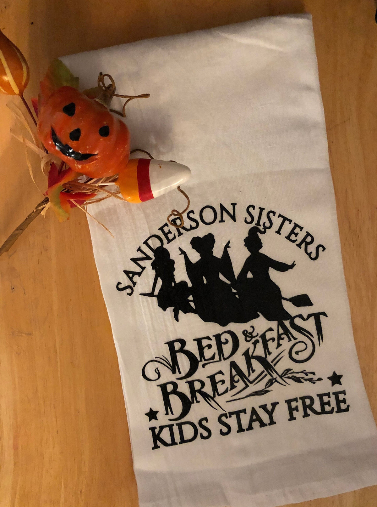 Hocus Pocus Tea Towel | Sanderson Sisters Kitchen Towel | Halloween Kitchen Decor