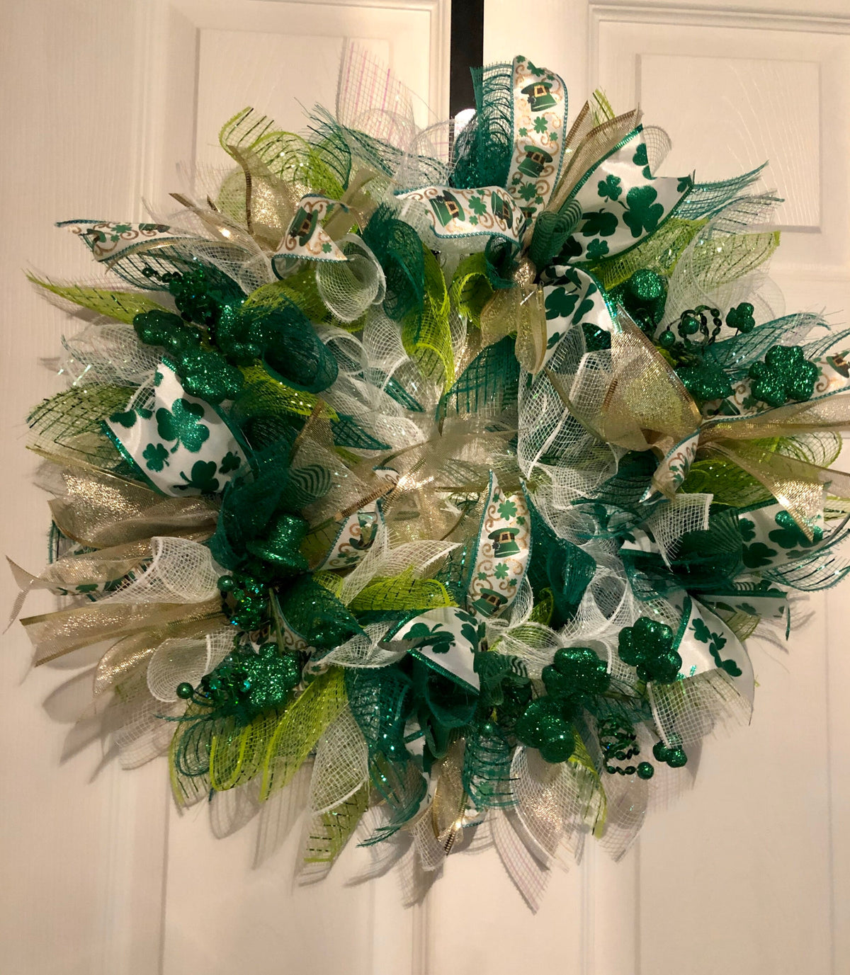 St. Patrick’s Day Wreath, Green, Luck of the Irish, Pinch Me