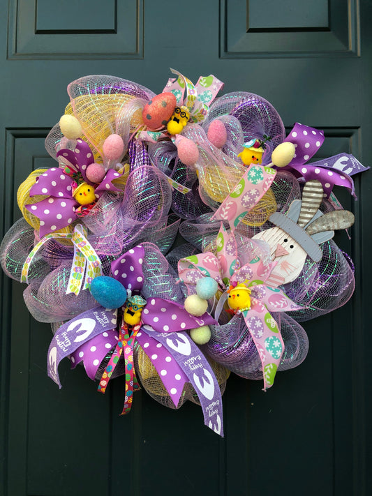 Easter Eggs, Easter Pastel Bunny Wreath