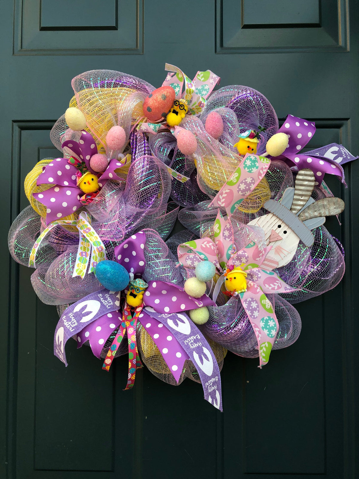 Easter Eggs, Easter Pastel Bunny Wreath