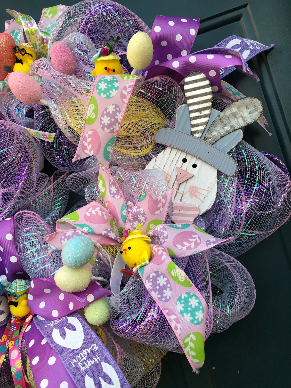 Easter Eggs, Easter Pastel Bunny Wreath